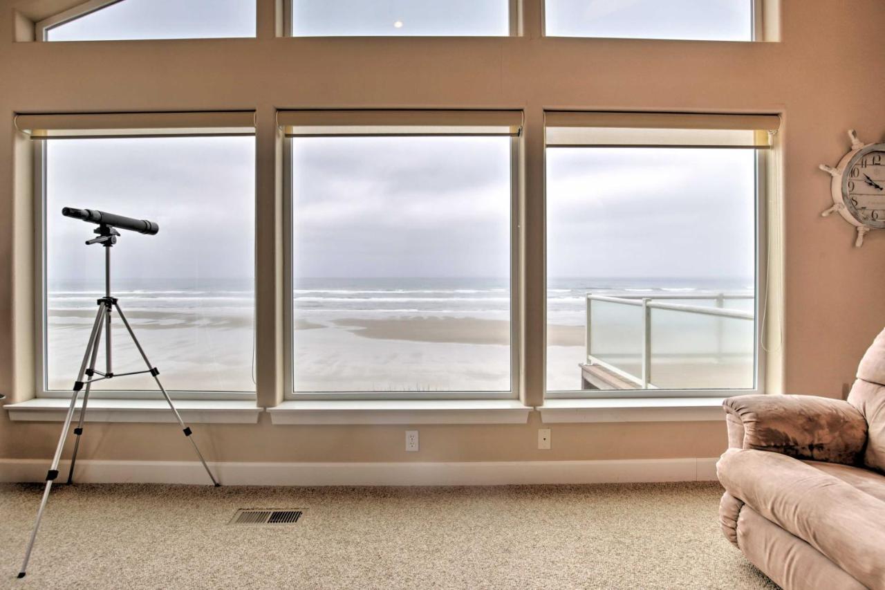 Oceanfront South Beach Home With Hot Tub And Sauna Newport Exteriör bild
